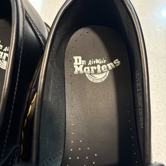 NWT Dr. Doc Martens Black Leather Platform Tassel Loafers Women's Size 9 New - Picture 7 of 14